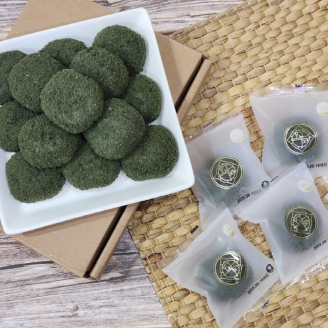 30년전통 강화 사자발 약 쑥 떡 사자발 쑥 인절미 강화도쑥 떡 쑥 카스테라 찹쌀떡, 660g, 1세트