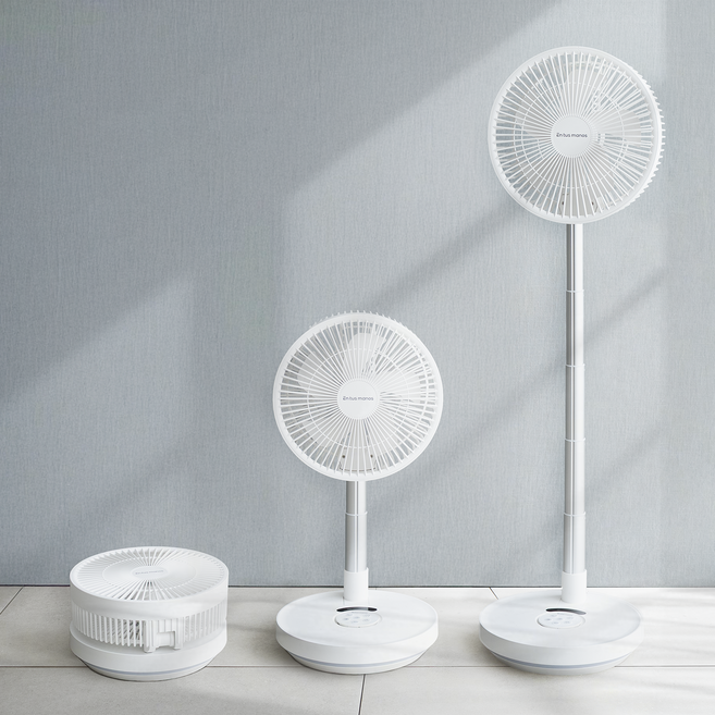엔투스 무선 접이식 선풍기 BLDC 가정용 폴딩팬 캠핑 저소음 스탠드