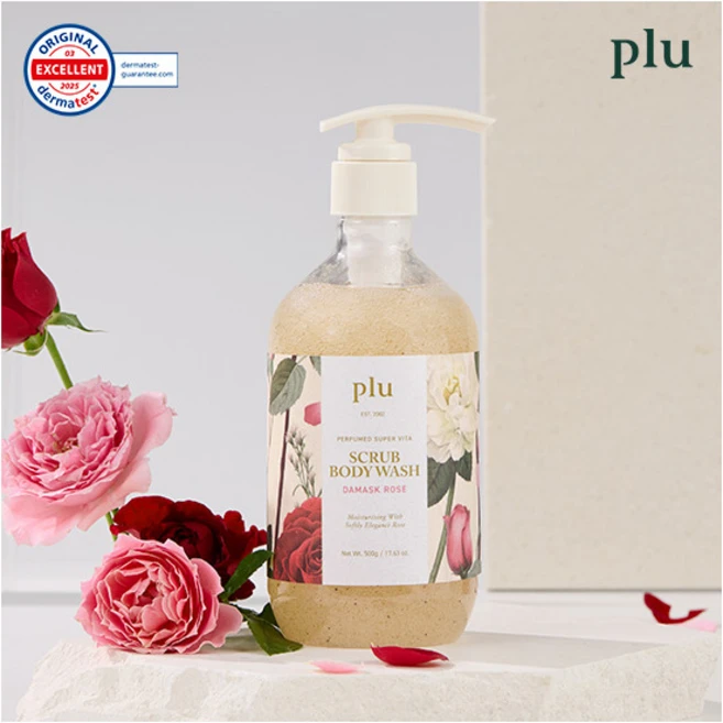 [플루] [단품] 슈퍼 비타 스파 스크럽 바디워시 다마스크 로즈 500g, 1개 - 쿠팡