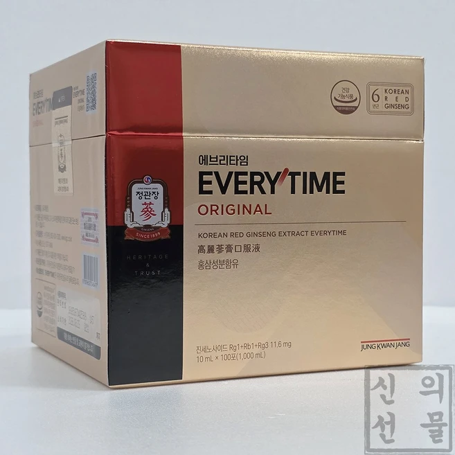 정관장 에브리타임 10mL X 100포 쇼핑백 포함, 100개 - 쿠팡