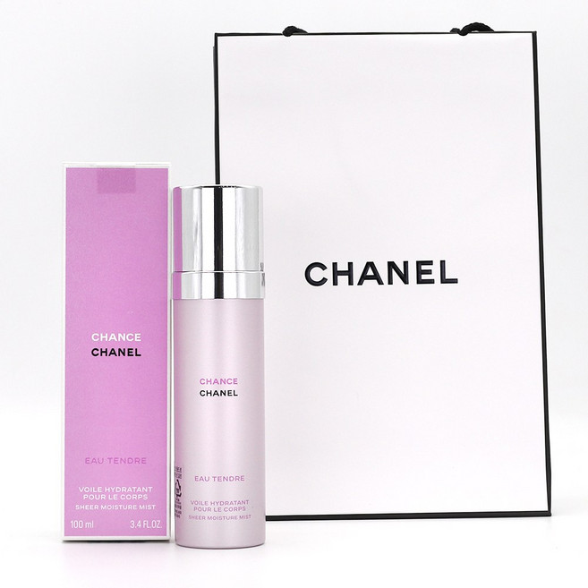 샤넬 샹스 오 땅드르 바디 모이스처 미스트 /쇼핑백/백화점정품/한글라벨, 1개, 100ml
