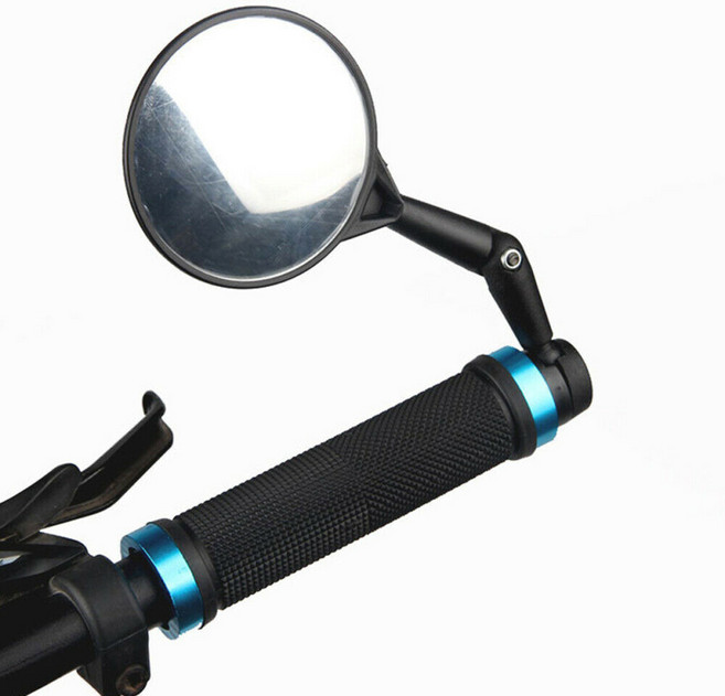 자전거 180도 바엔드 백미러 후사경 사이드미러 관절 거울 라이딩 각도조절 측면 후방 시야확보, 1개