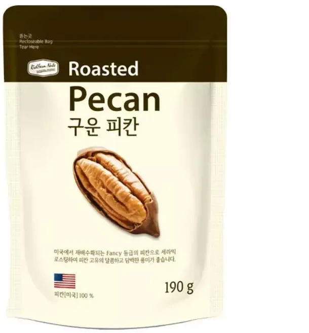 리치팜너트 구운피칸, 190g, 1세트