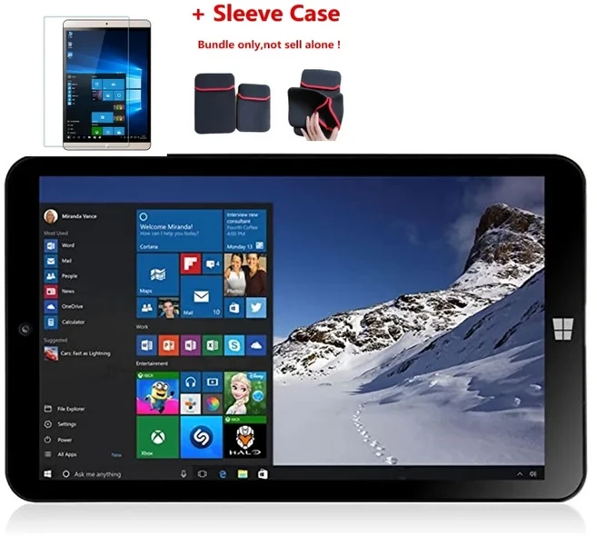 8인치 8GB RAM 64비트 시스템 윈도우 10 포켓 태블릿 PC AR3 듀얼 카메라 코어, 02 2G 32G Z3735, 02 Add Sleeve case