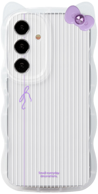 갤럭시버디3 A155 전용 디자인 캣 웨이브 리본파츠 폰케이스