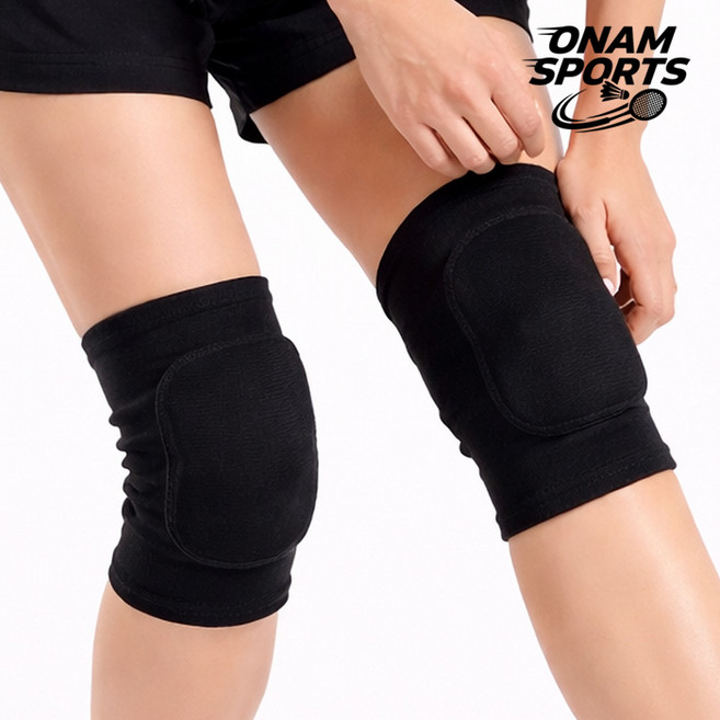 쿠션 스포츠 무릎 보호대 쿠션패드 다용도 편안한 아대 2개입 오남스포츠, BLACK, 1세트
