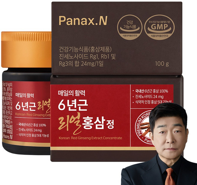[휴온스.N공식] 파낙스엔 6년근 리얼 홍삼정, 100g