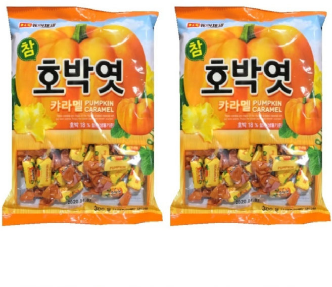 동아제과 참호박엿, 300g, 2개