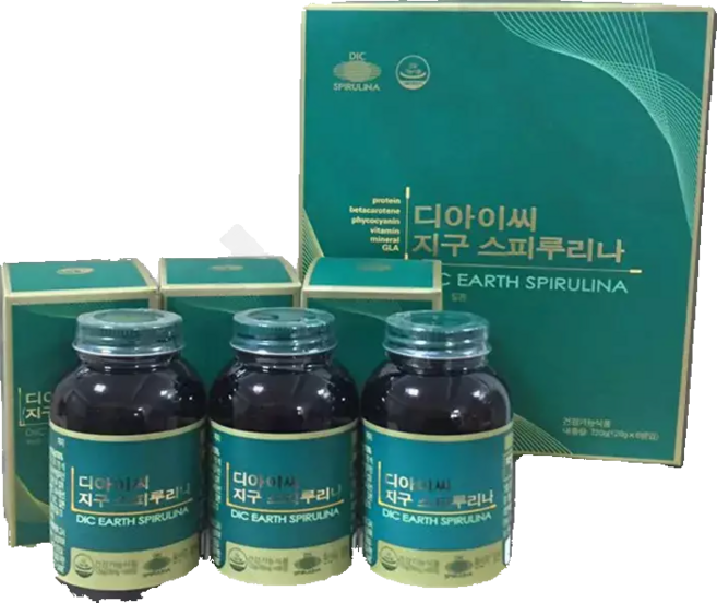 디아이씨 지구 스피루리나 200mg×600정×6병(360g) 90일분 스피루리나원말, 1개