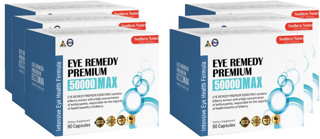 뉴질랜드 서든네이쳐 아이레메디 프리미엄 50000 맥스, 90정, 6개