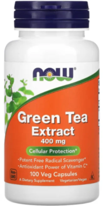 나우푸드 그린 티 추출물 400mg 베지 캡슐, 1개, 100정 - 쿠팡