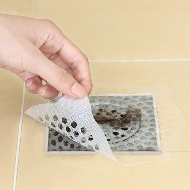 다스몰 욕실 배수구 거름망 하수구 머리카락 막힘방지 90p, 화이트(dm)