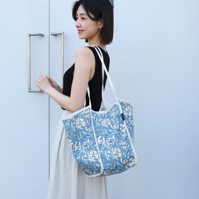 하이루프 플라워 에코백 호피백 레오파드 숄더백 쇼퍼백