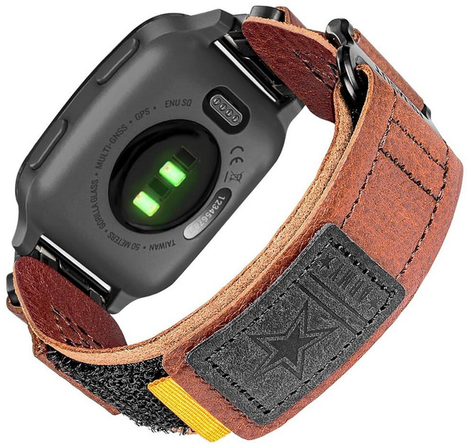 Garmin Venu 2 (Venu 2 전용 Venu 2S /3S) / Venu 3 퀵 핀 시계 밴드와 호환 우븐 루프 디자인의 매우 견고한 나일론 스포츠 스트랩, 브라운/3