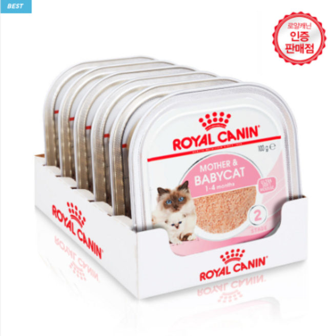 로얄캐닌 마더앤 베이비캣 캔 트레이 아기고양이 100gx6개 습식 주식캔, 100g, 6개, 닭