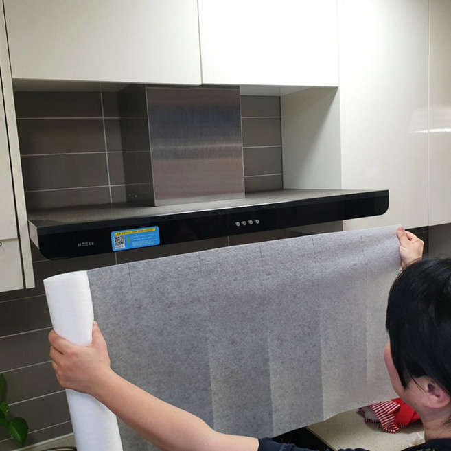 부직포 필터 후드망 환풍기 잘라쓰는 주방후드망, 1+1 다용도후크걸이, 1개