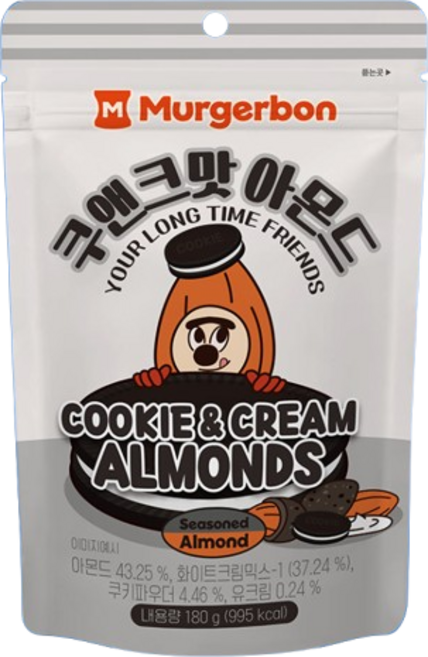 쿠앤크맛아몬드 180G 3봉, 2개