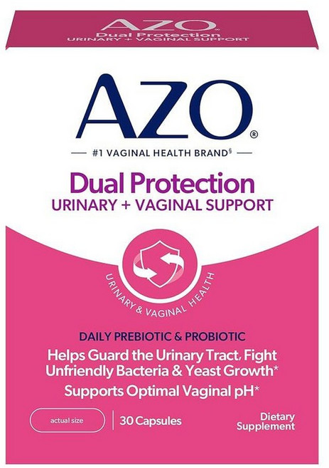 AZO 듀얼 프로텍션 30카운트 멀티, 이중 보호, 30 Count (Pack of 1), 1