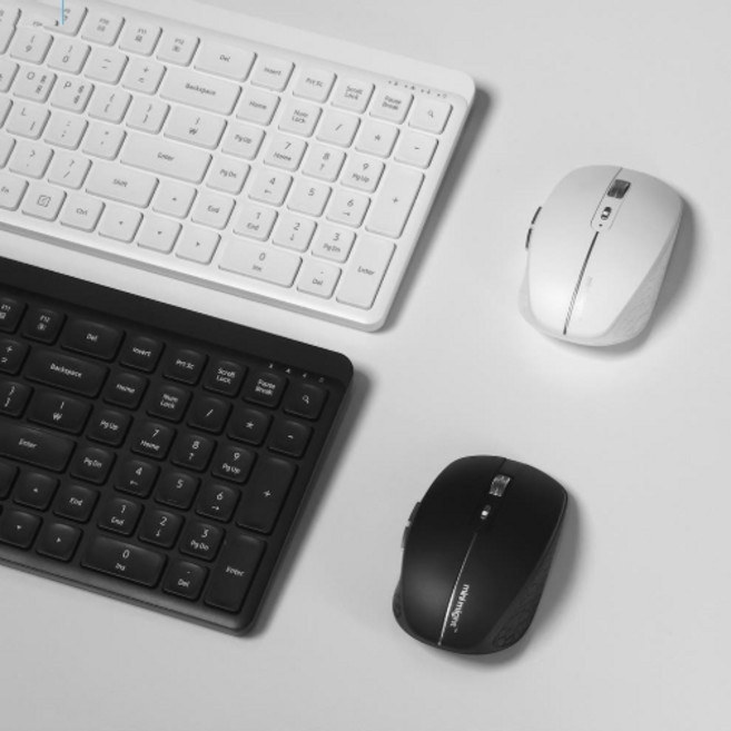 미니마이트 키보드 마우스 콤보 VM-KM1UD 저소음 무선 키보드 마우스 세트, 2.풀사이즈 키마셋(윈도우&맥호환)-블랙, VM-KM2UDT, 일반형
