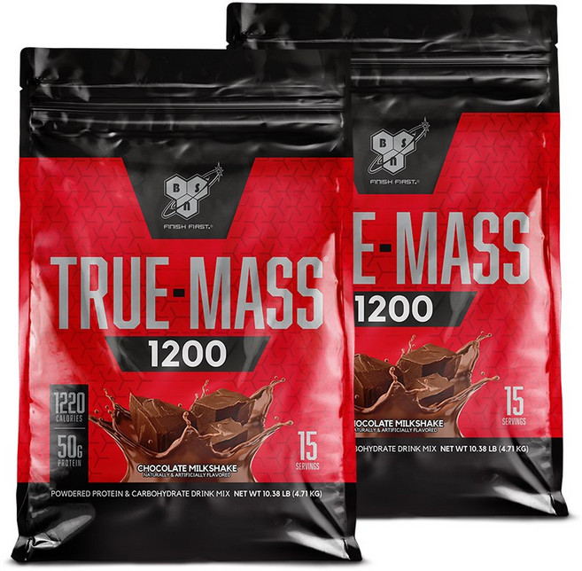 BSN 트루매스 1200 (초콜릿맛), 2개, 4.71kg