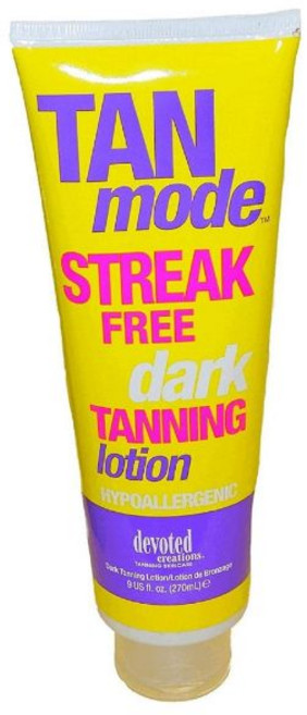 디보티드 Tan Mode 스트리크 프리 저자극 다크 태닝 로션 9온스, 1개