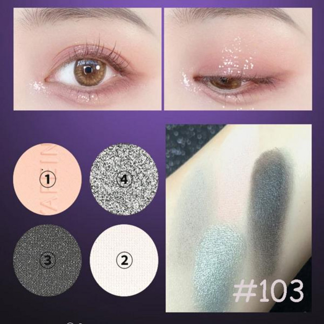 섀도우 브라운 팔레트 반짝이 매트 쉬머 메이크업 스모키 방수 오래 지속, 1개, 2. KAPEINE-103
