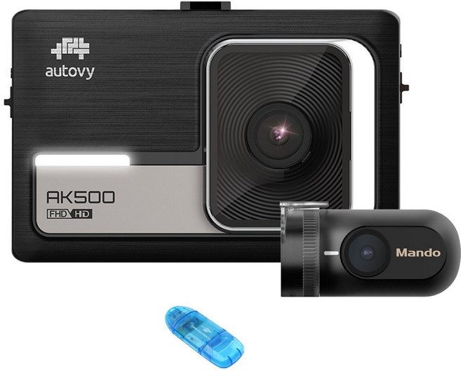 오토비 만도 초저전력 무료장착 2채널 블랙박스, AK500(64GB)