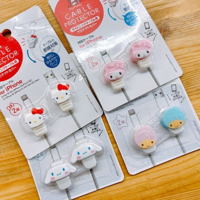 산리오 케이블 프로텍터 선보호 휴대폰, 1개, 케이블 보호캡
