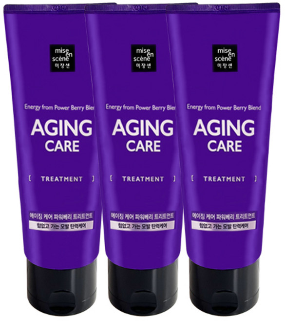 미쟝센 에이징 케어 트리트먼트, 3개, 180ml