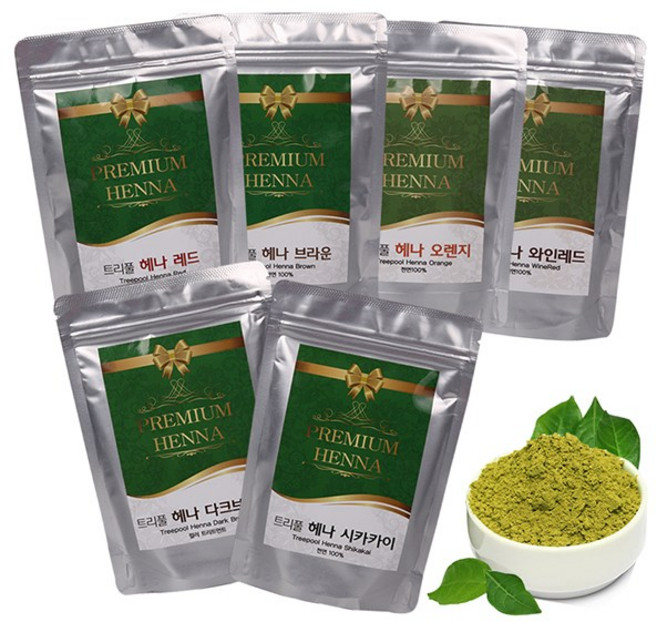 천연 헤나 염색약 1등급 프리미엄 직수입 트리풀100g, 인디고(천연100%), 1개