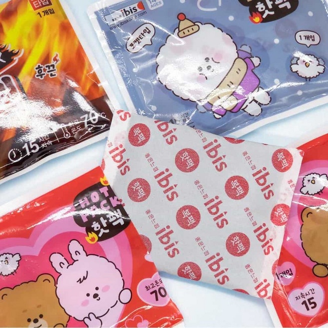 붙이는 핫팩 발열 방한 용품 부착형 핫팩 낚시 여행 스키장 방한용품, 핫해요핫팩 (휴대용)1개