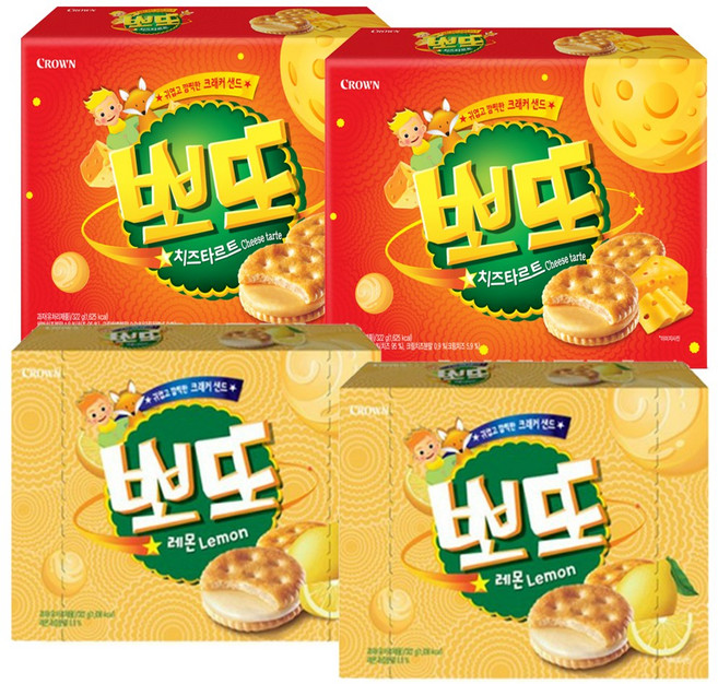 뽀또 치즈 322g(2개)+뽀또 레몬 322g(2개), 1세트, 1.288kg