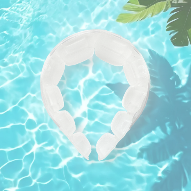 [국내산] 블루샤크 빅사이즈 아이스 넥쿨러 와이드 대용량 아이스넥밴드, 28도 블루(실내활동용), 1개