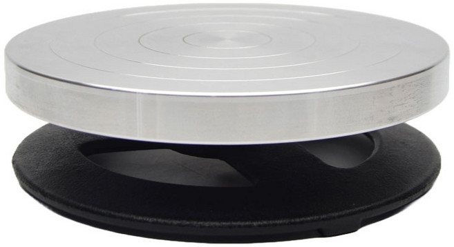 회전 작업대 꽃꽂이 돌림판 AL25 알루미늄 주물 25cm, 25cm 알루미늄 합금 턴테이블, 1개