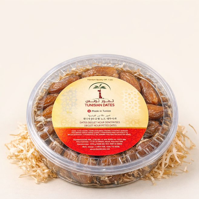 튀니지 다글렛 노르 대추야자 Deglet Nour Dates 프리미엄 건대추 건강간식, 1개