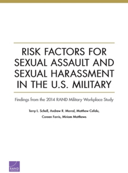 (영문도서) Risk Factors for Sexual Assault and Sexual Harassment in the U.S. Military Paperback, RAND Corporation, English, 9781977403162