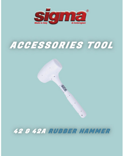 [Sigma] 고무망치 시그마고무망치 타일망치 sigma고무망치, 모델42(500g), 1개