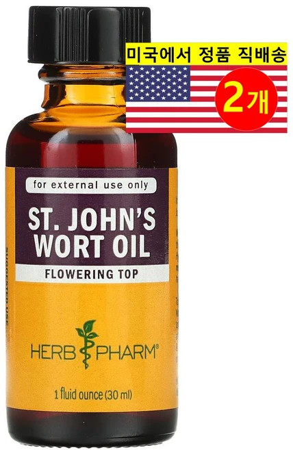 Herb Pharm 세인트존스워트 추출 오일 St. Johns Wort Oil, 2개 - 쿠팡