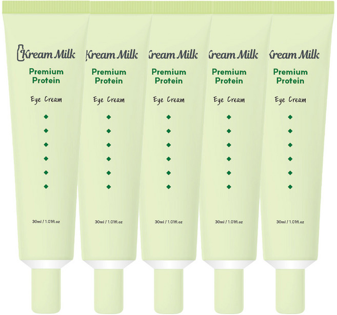 크림밀크 프리미엄 단백질 주름개선 탄력케어 페이스 아이크림, 5개, 30ml