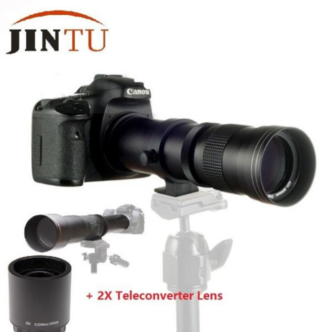 해외배송 정시출고 JINTU 캐논 EOS M 마운트 M200 카메라용 망원 렌즈 텔레컨버터 420-1600mm, 01 캐논, 1개