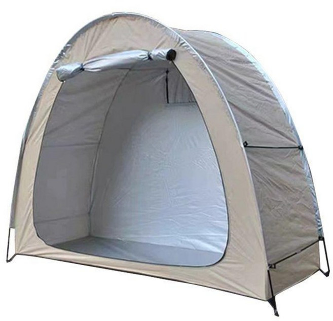 그늘막 자전거 창고 보관 비바람에 창문 캐노피, 기본 사용 인원, 카키색