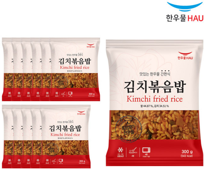 [자연맘스토리] 한우물 김치 볶음밥 300g x 12개