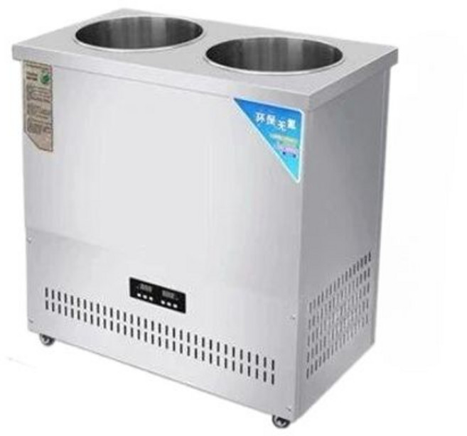 슬러시 냉육수통 살얼음 식혜 동치미 냉면 육수통 대용량 식당용 냉장고, 대형 더블 150kg 대용량 304