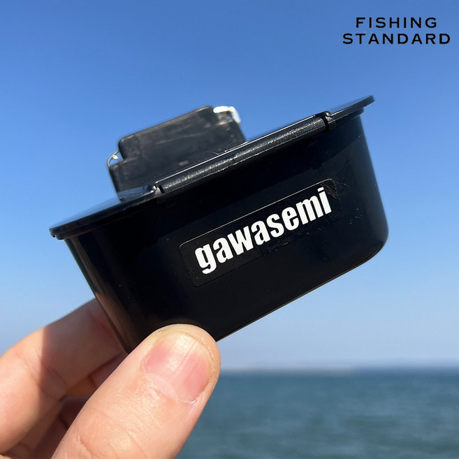 가와세미 크릴 새우 미끼통 크릴통 찌낚시, 블랙