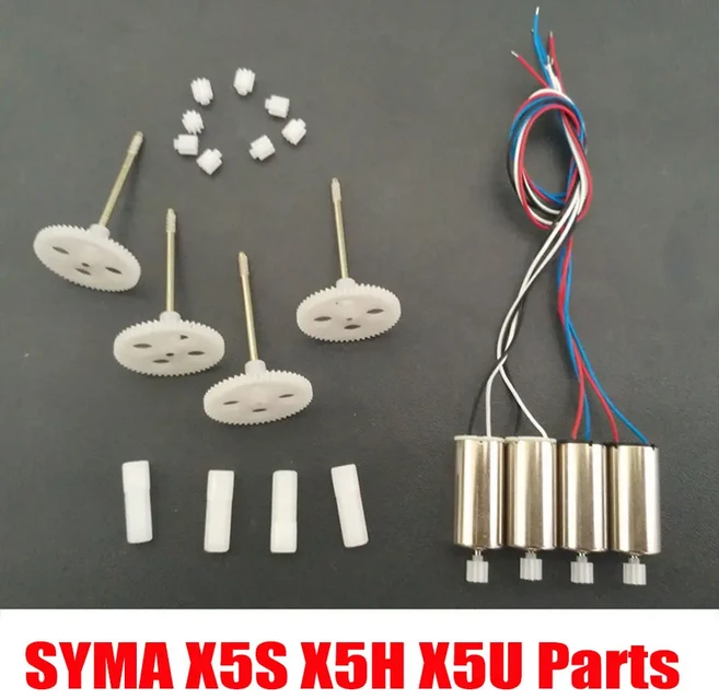 RC Quadcopter X5SW 예비 부품 Syma 쉘 송신기 프로펠러 랜딩 스키드 프레임 모터 기어 충전기 등, 06 Set C