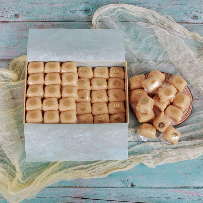 국산 생강 갱엿 60개 600g 어르신 간식 시험 합격 엿