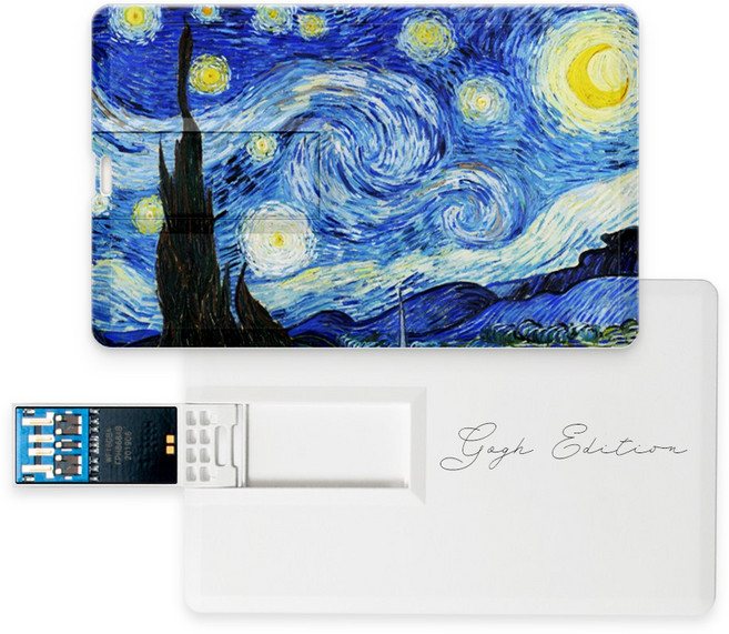 명화USB 고흐 에디션 4종 카드형USB3.0 메모리, 64GB