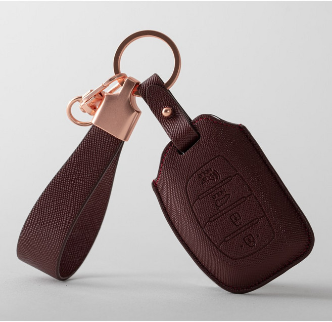 (각인무료)현대 호환 차키케이스 싼타페MX5 그랜저GN7 더뉴아반떼 쏘나타디엣지 더뉴투싼 코나 아이오닉 5버튼 7버튼 조약돌 키링 차량용품 키홀더, 현대 B(각인가능), 로얄버건디