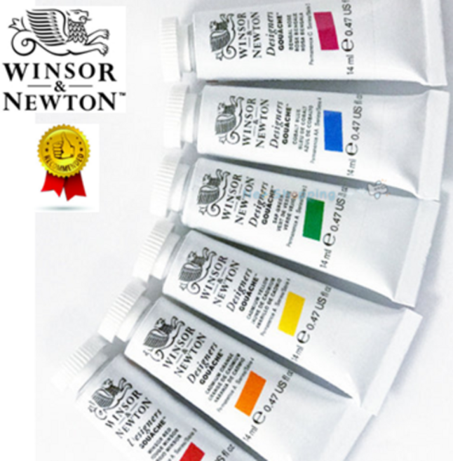 윈저앤뉴튼 디자이너스 수채화 과슈 14ml 낱색 불투명수채화 / 옵션선택, 512 Permanent White