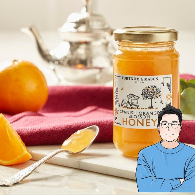 영국 포트넘 앤 메이슨 FORTNUM & MASON Spanish 스패니시 오렌지 블라썸 허니 오렌지꽃 꿀, 1개, 275g